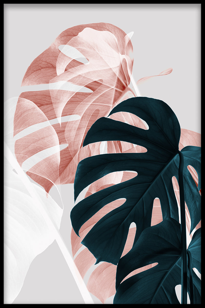 Abstraktes Plakat der Monstera N02