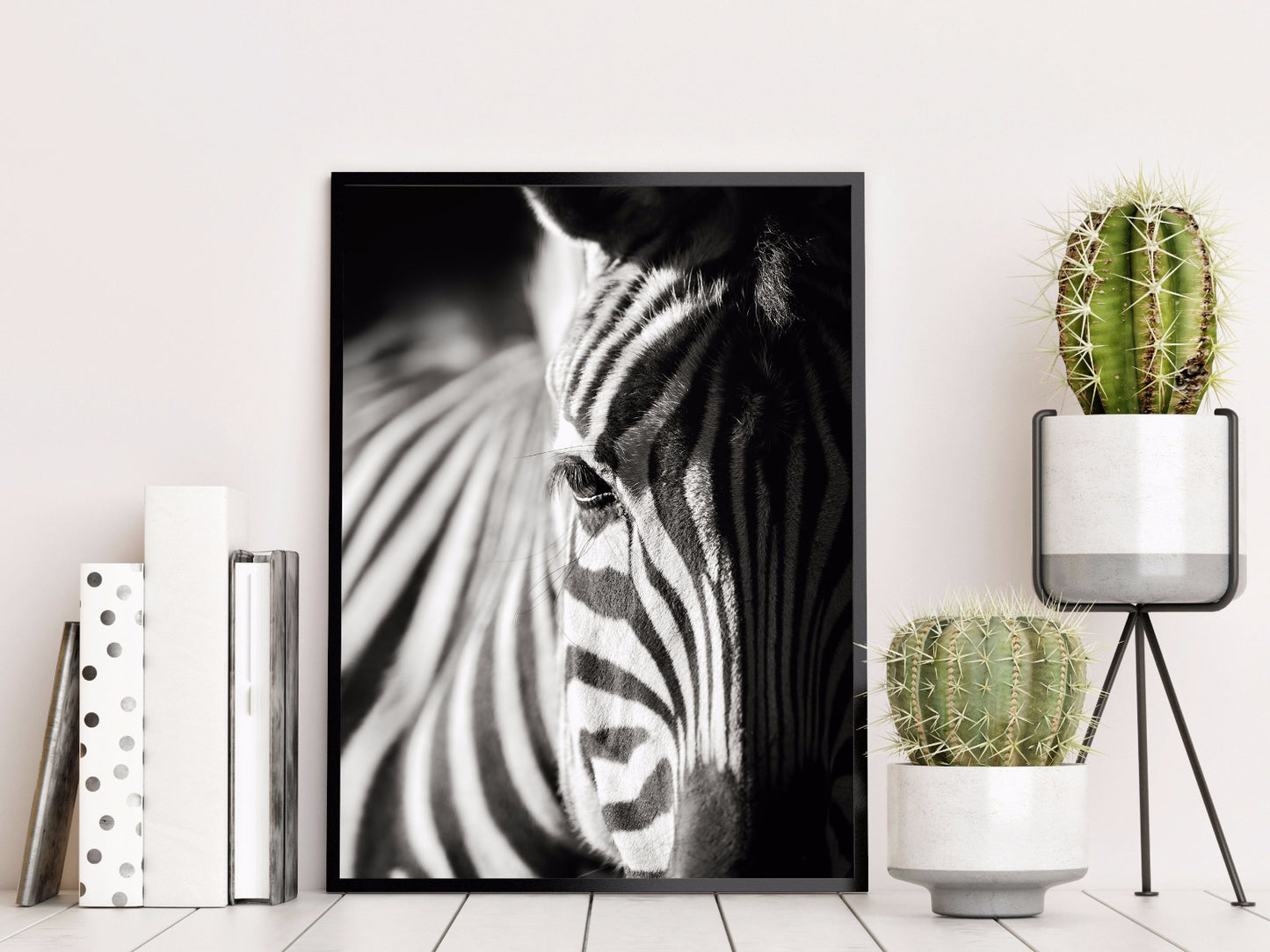 Zebra-Porträt-Naturposter