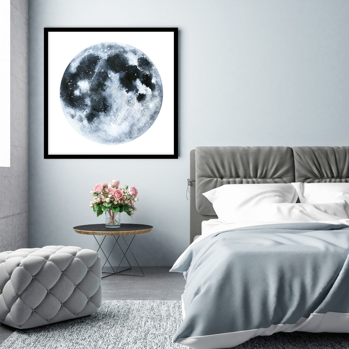 Mond-Illustrationsplakat