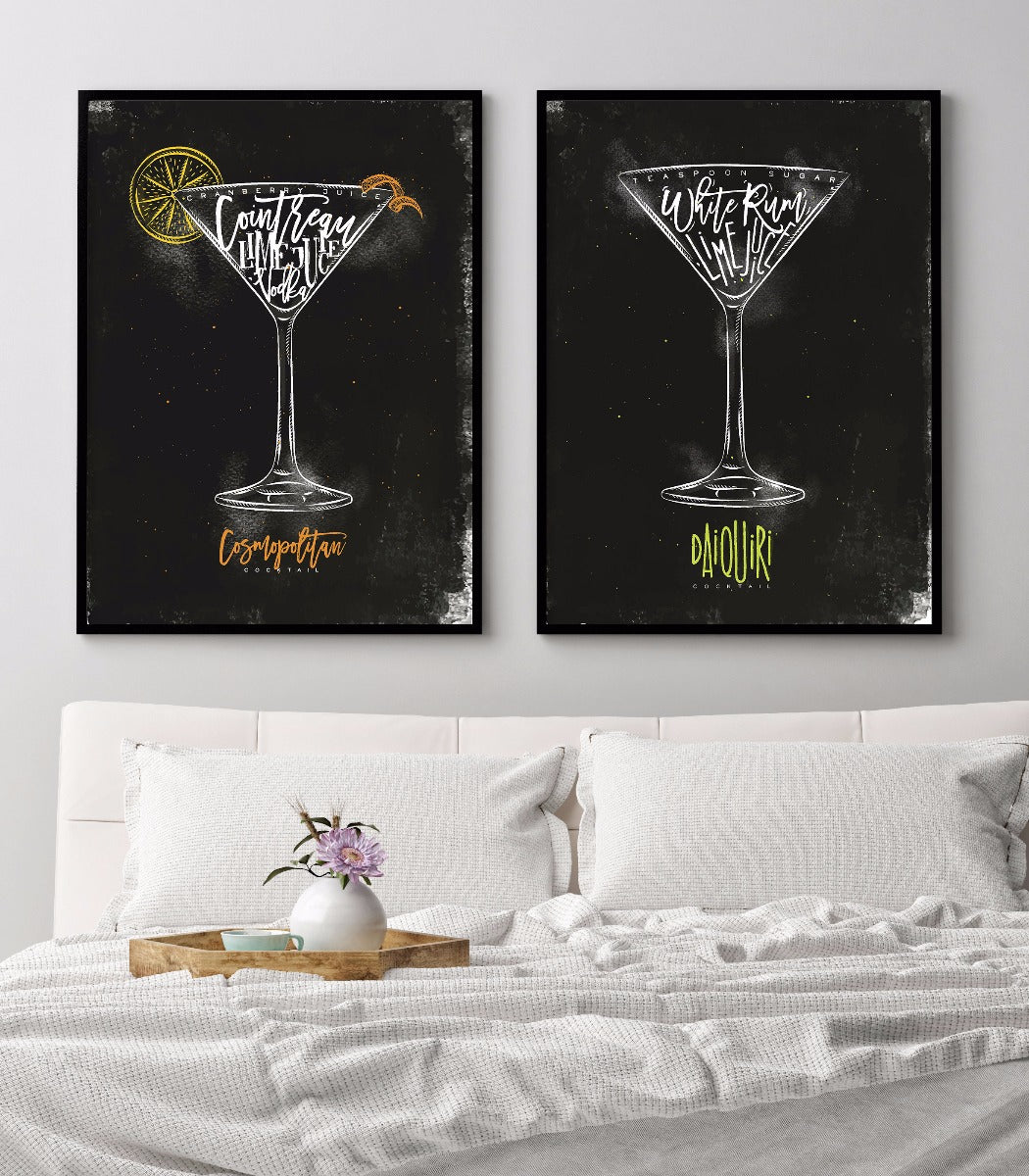 Kosmopolitisches Cocktailposter