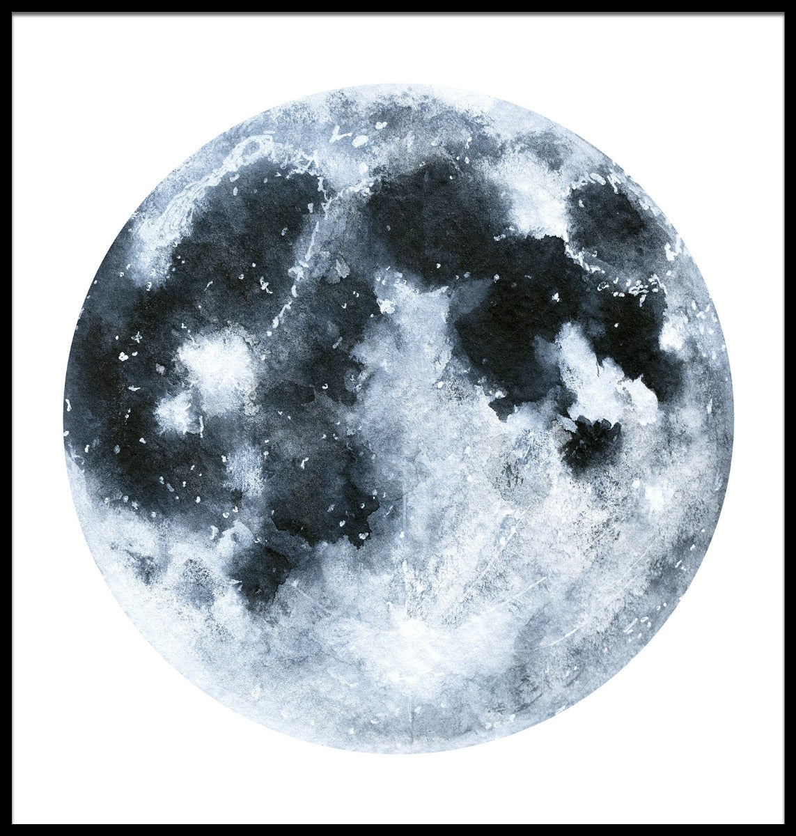 Mond-Illustrationsplakat