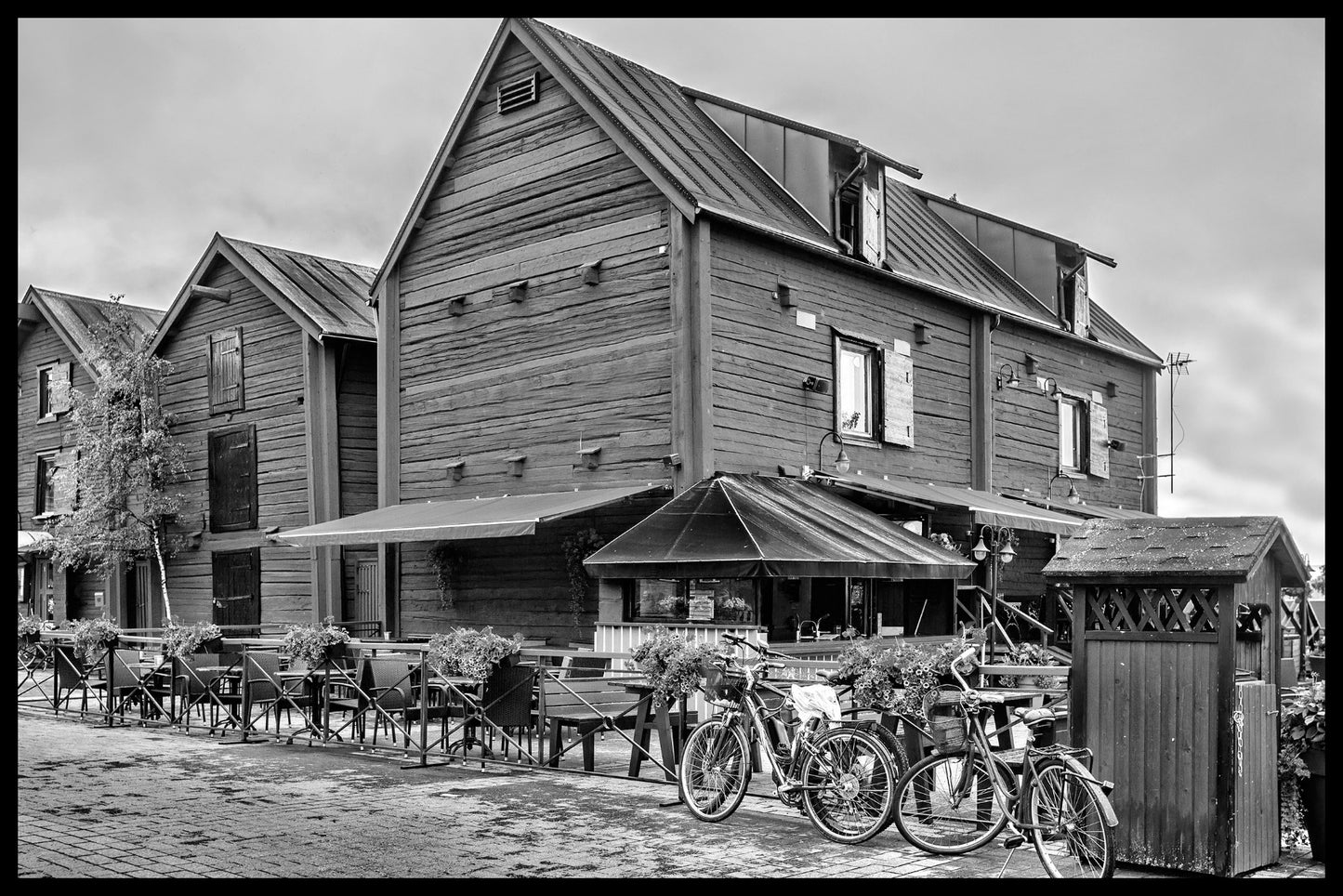 Gamla trähus Uleåborg-Plakat
