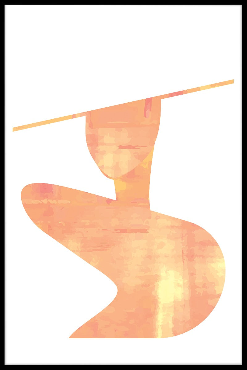Abstraktes Modeformplakat