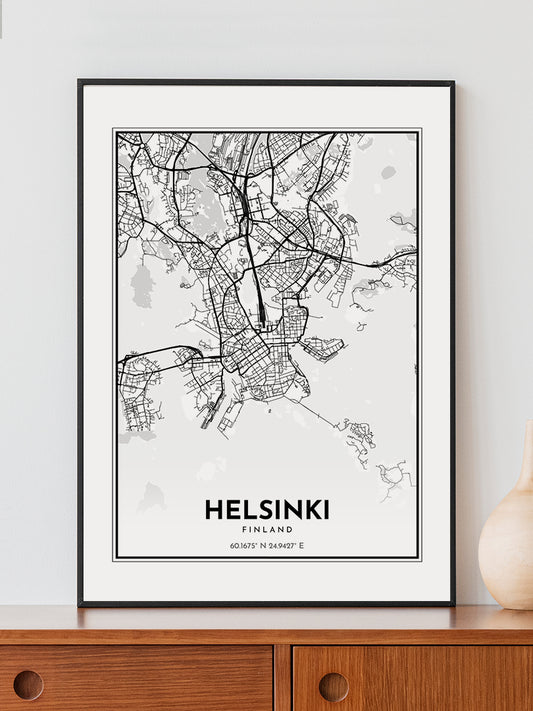 Helsinki Kartposter