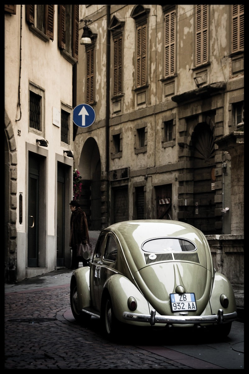  Klassischer VW-Käfer in Italien-Plakat