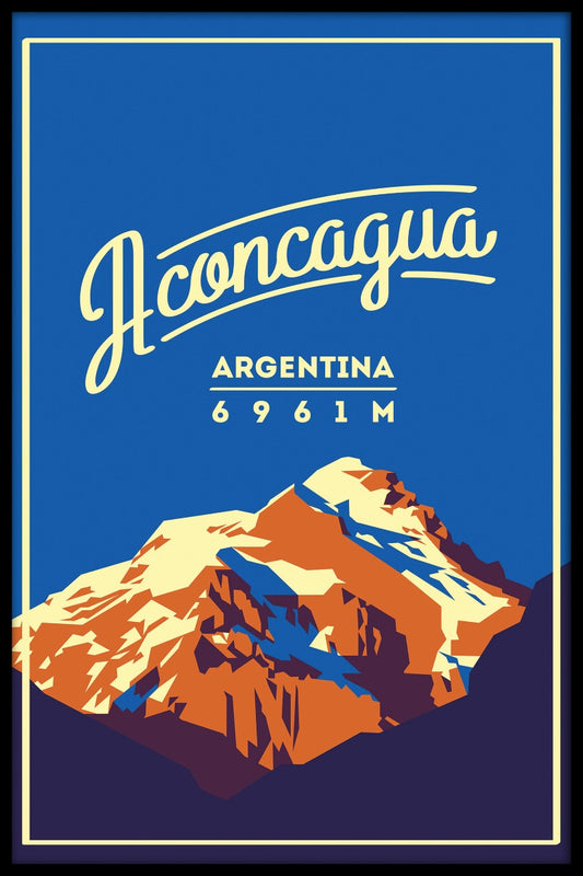  Aconcagua-Weinleseplakat