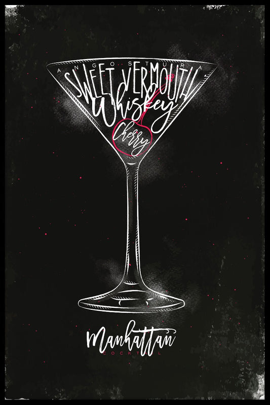  Manhattan Cocktailposter