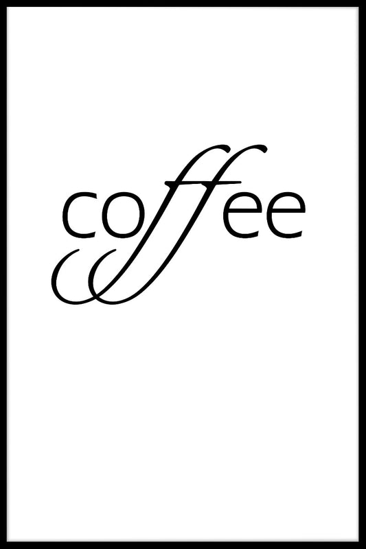 Kaffeeschild Poster Poster