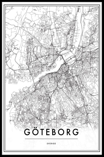  Göteborg Kartenplakate