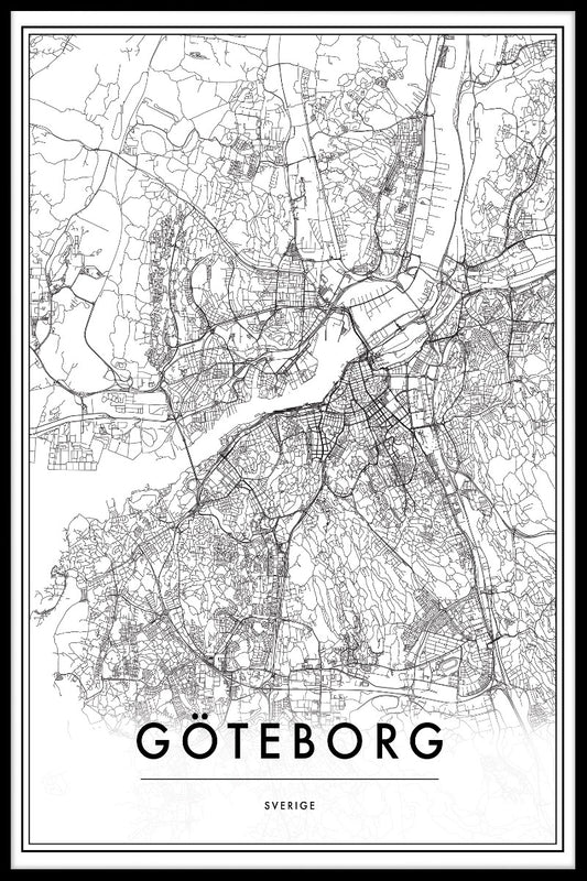  Göteborg Kartenplakate