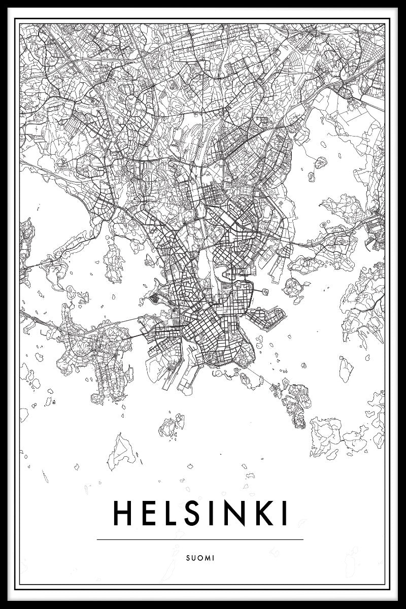  Helsinki-Kartenposter-S