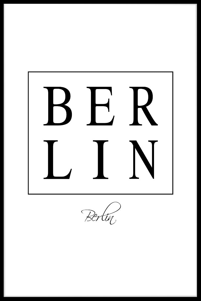  Berlin Box Textplakat