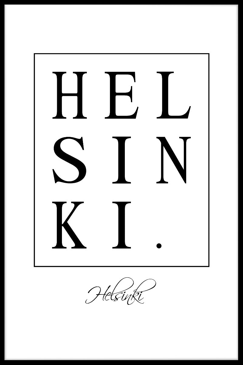 Helsinki Box Text Poster