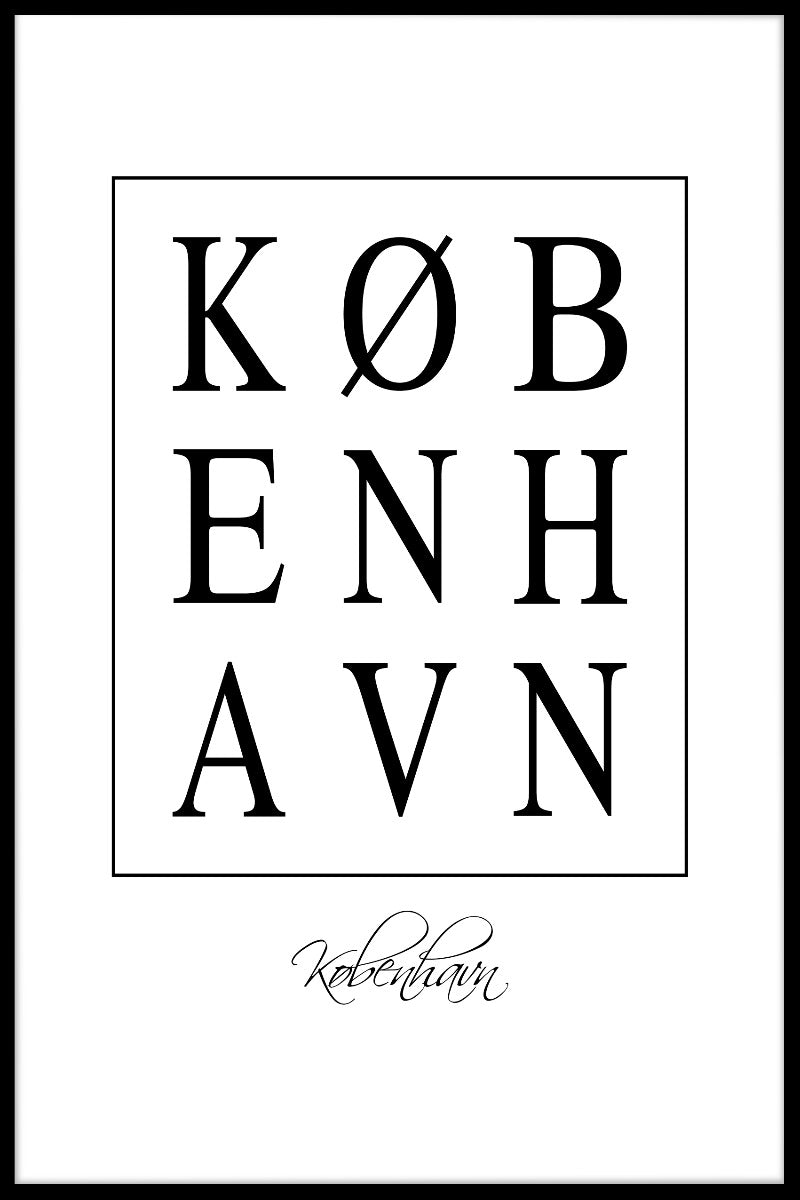  Kobenhavn Box Textposter