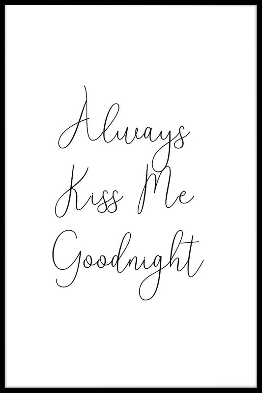 Küss mich immer gute Nacht Poster