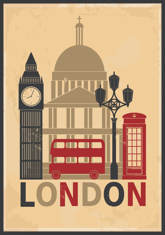  London-Illustrationsplakat
