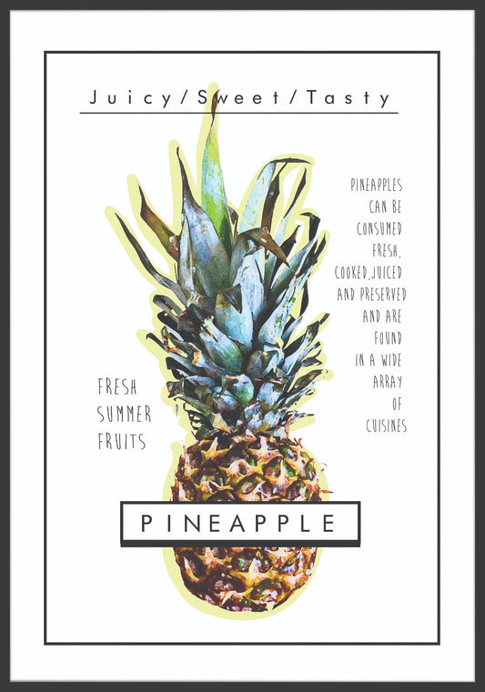  Ananas-Textelemente