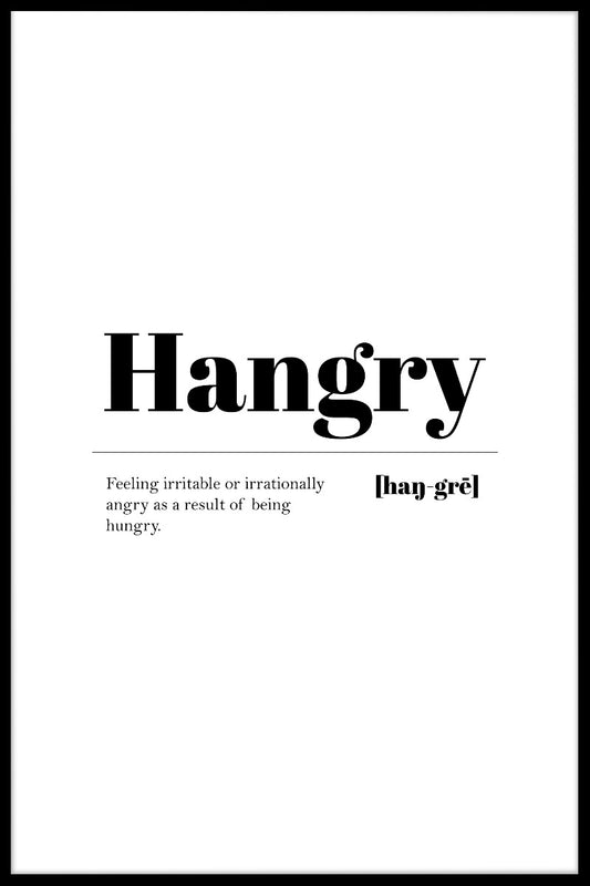  Hangry-Poster