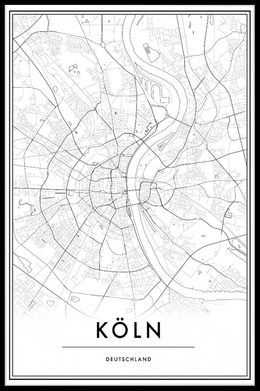  Kölner Stadtplan Poster