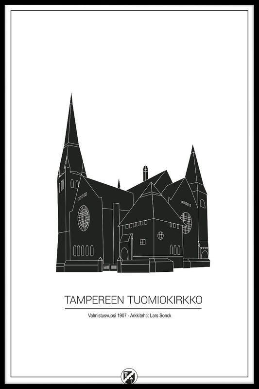  Plakat der Kathedrale von Tampere
