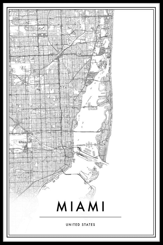  Miami-Kartenposter