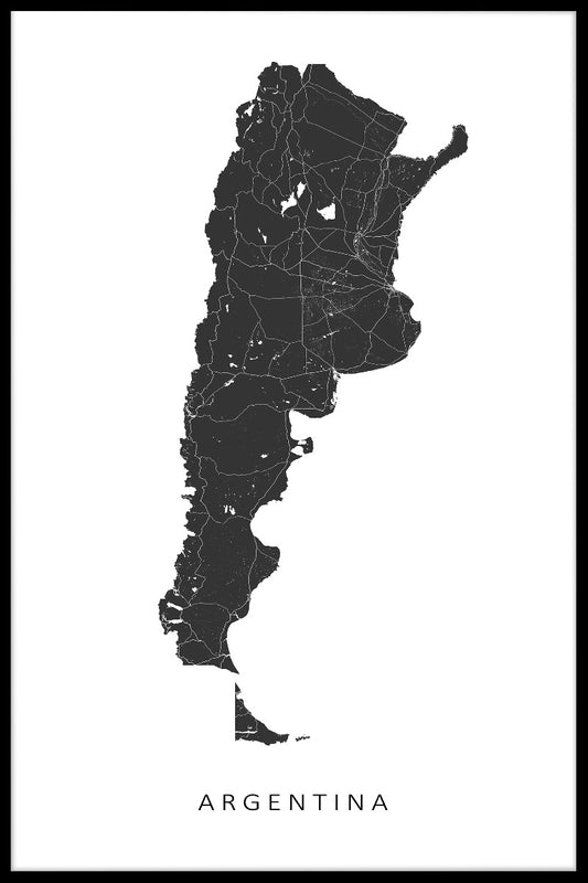  Argentinien Kartposter