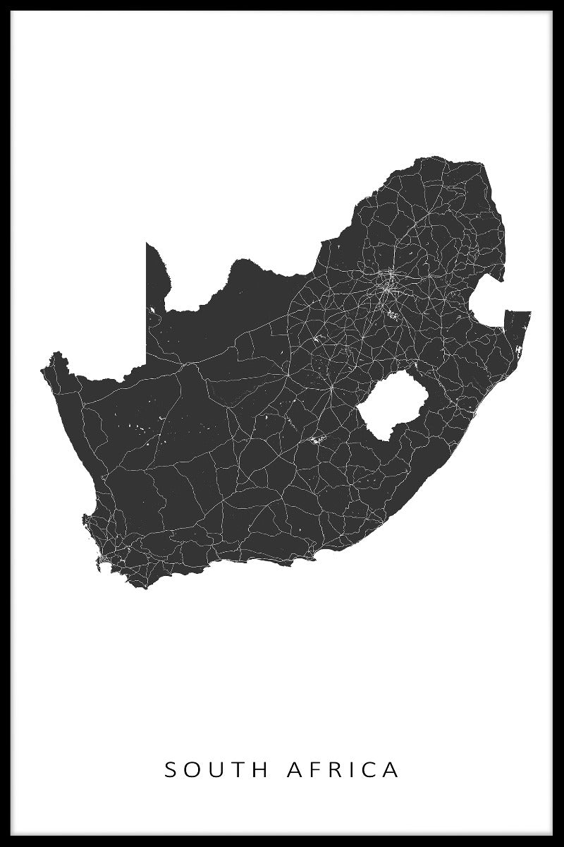  Südafrika Kartposter