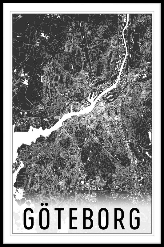  Göteborg Karte N02 Poster