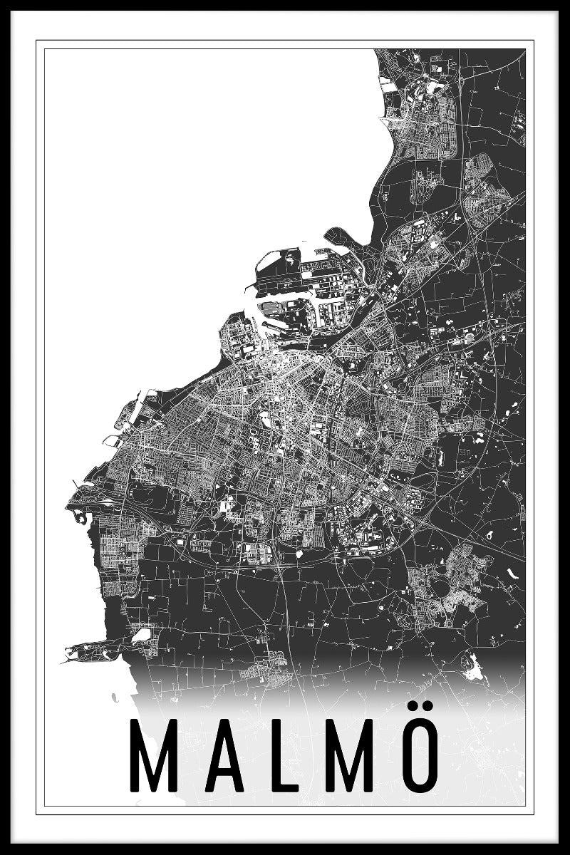  Malmö Karte N02 Poster