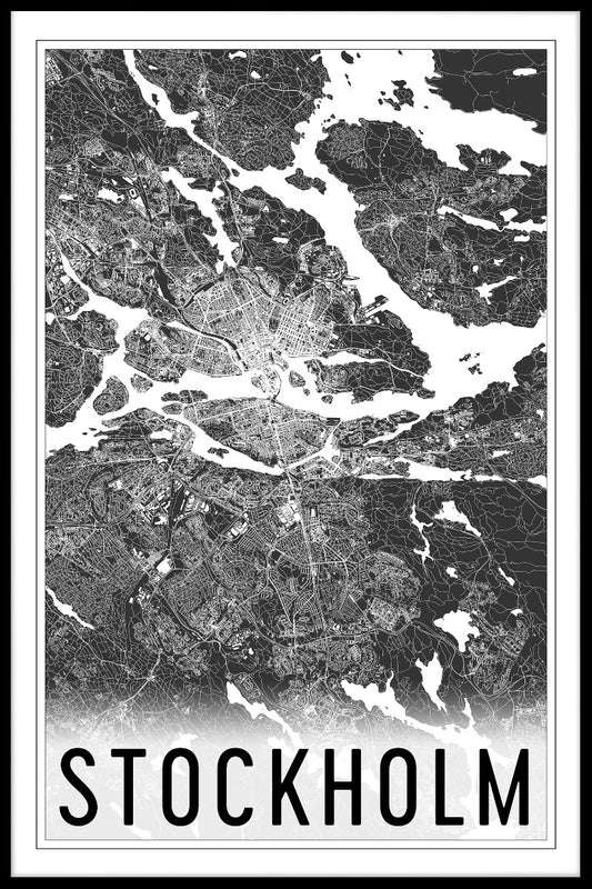  Stockholm-Karte N02 Poster