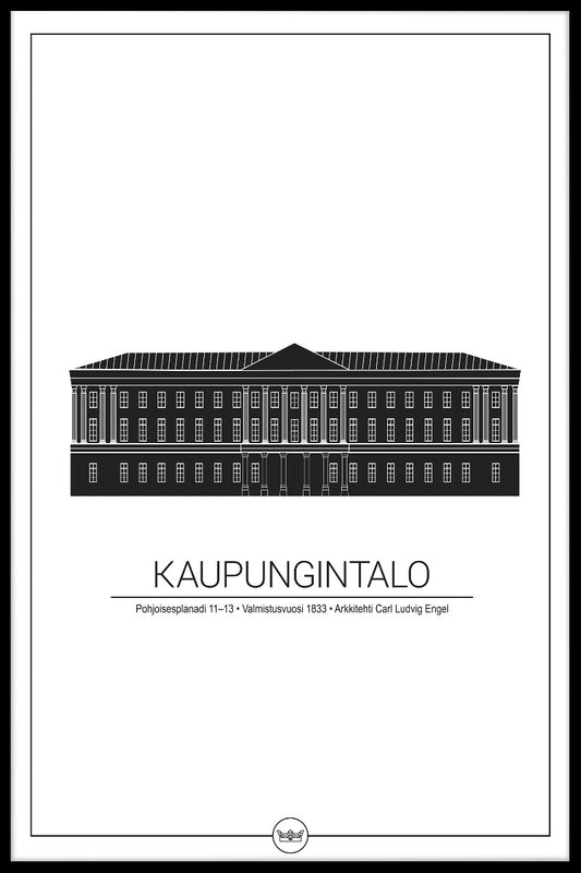  Plakat des Rathauses von Helsinki