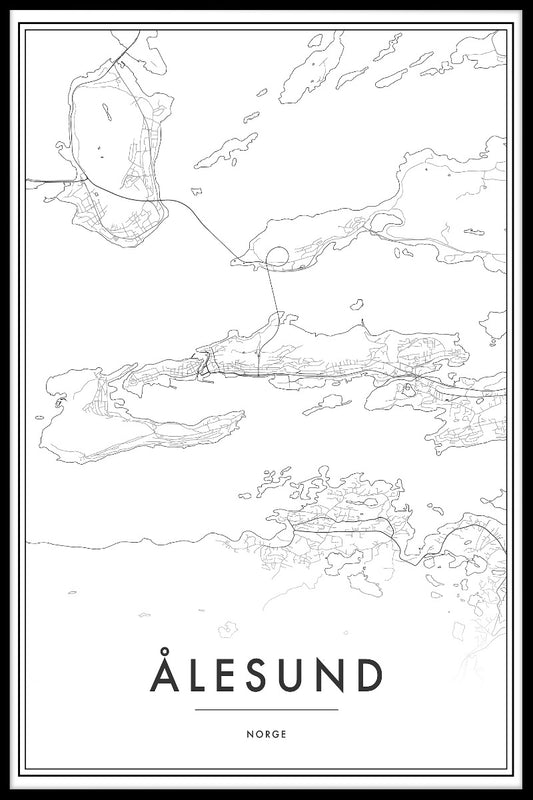  Ålesund-Kartenposter