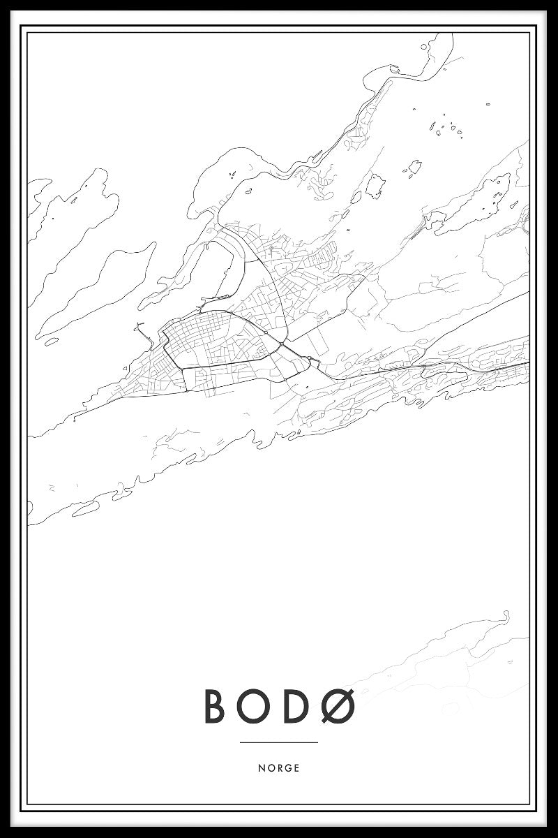  Kartenaufzeichnungen von Bodø