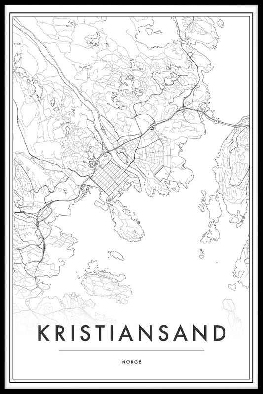  Kristiansand-Kartenposter