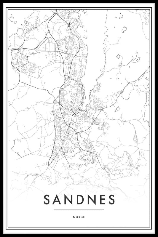  Sandnes Kartposter