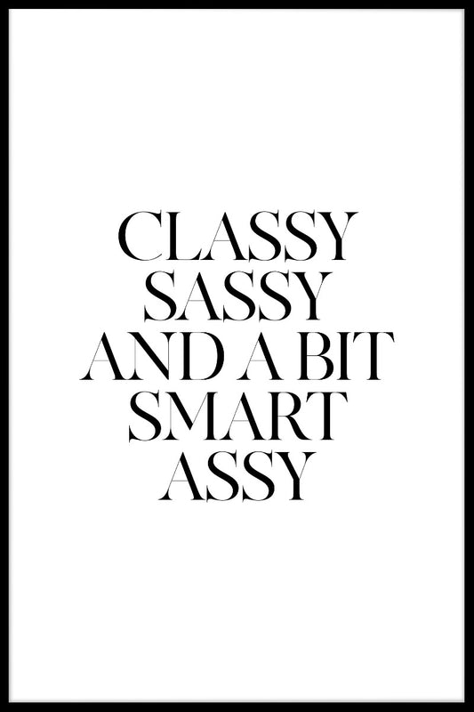  Snygg Sassy-Poster