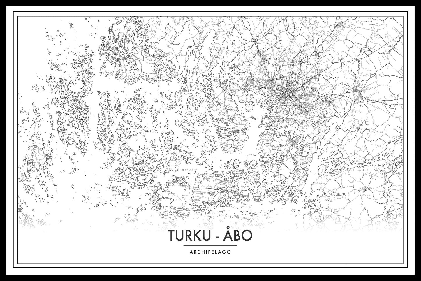  Karteneinträge für die Karte des Archipels von Turku