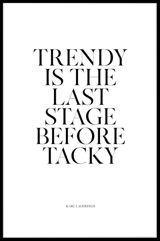 Trendy ist das Poster der letzten Etappe