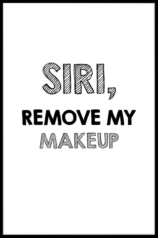  Entfernen Sie mein Make-up-Poster