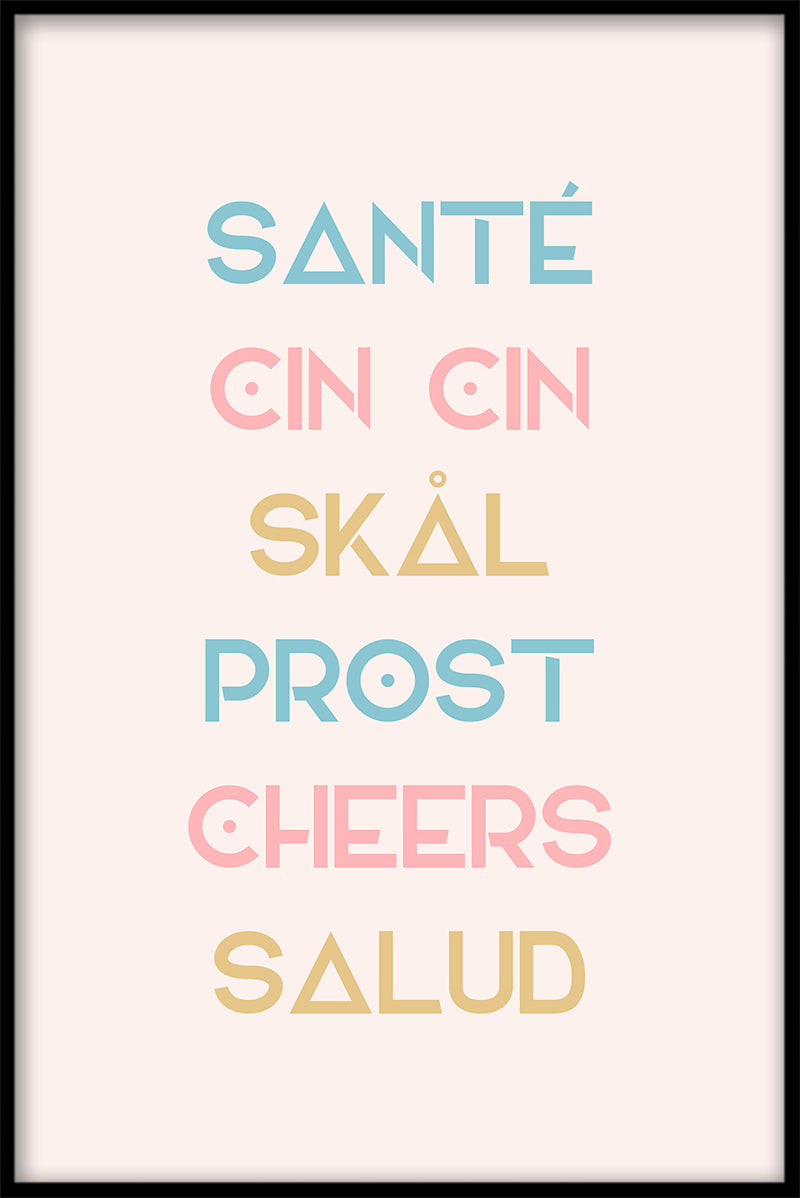  Sante Cin Cin Cheers-Poster