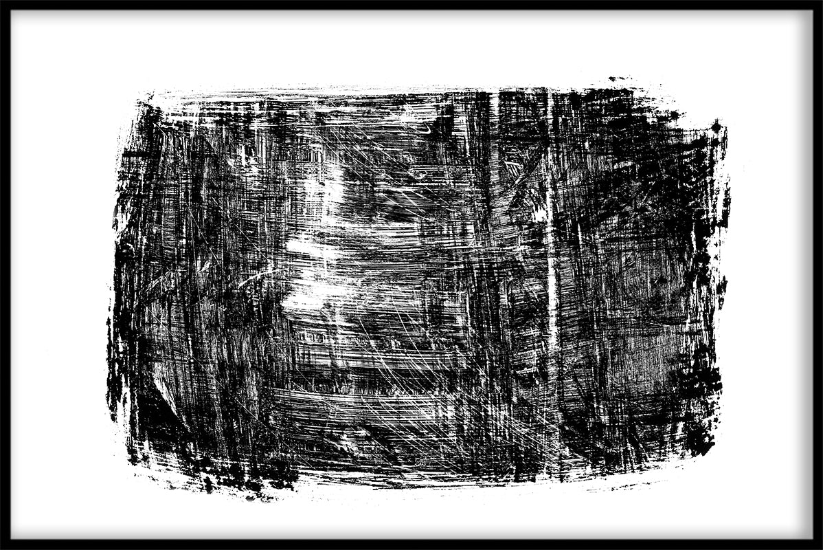  Abstraktes schwarzes Kunstplakat