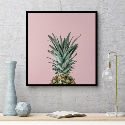 Rosa Hintergrundplakat der reifen Ananas