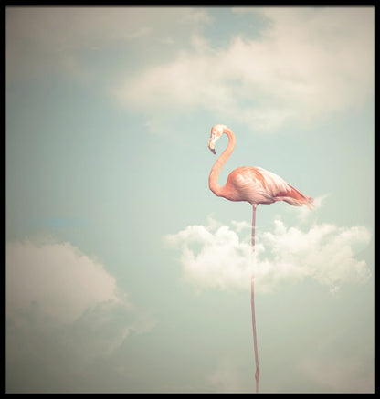  Flamingo-Illustrationsplakat