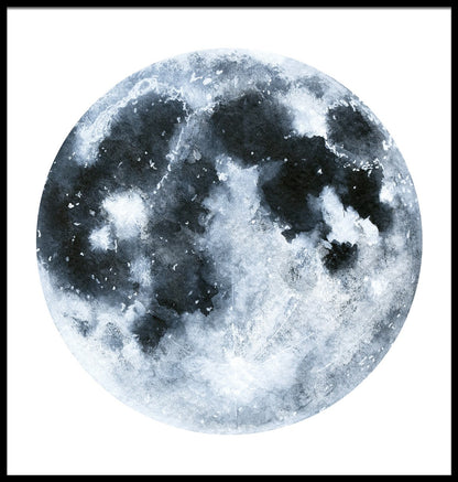  Mond-Illustrationsplakat