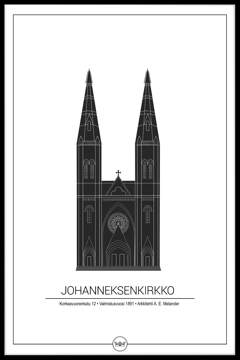  Johanneskenkirkko-Helsinki-Plakat